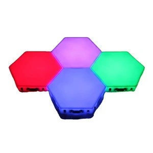 DIY Magnetic Hexagon Wallp Decoration LED Modular Touch Sensor Quantum Honeycomb Wall Lamp