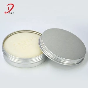 DM Natural solid shaving soap with aluminum tin ,private label men&#39;s shaving soap,shaving soap supplier free sample