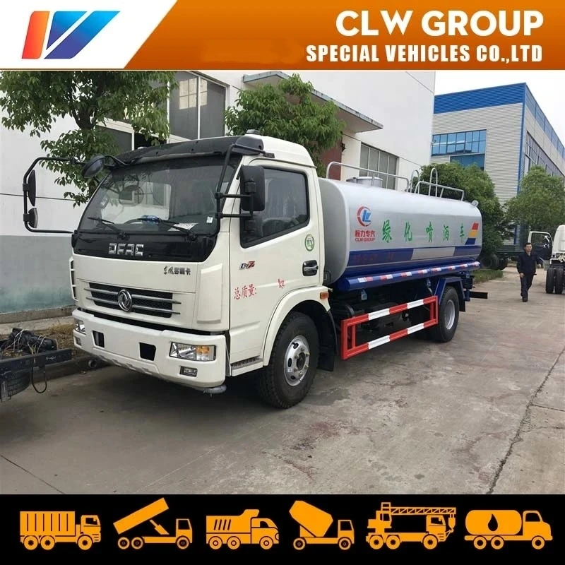 Dongfeng 6000liters high pressure Water Sprinkler Truck 6ton Water Tank Truck Drinking Water Transportation