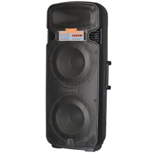 Double 15&quot; Portable Dual 15inch Big Power Karaoke Speaker with Mic