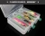 Import Double Sided 12 10 Compartment Plastic Fishing Lure Tackle Box Hooks Baits Storage Custom Reversible Fishing Lure Box Case from China