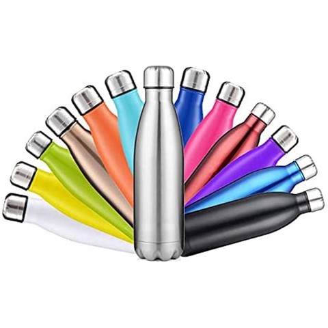 Buy Double Wall Cola Shaped Bottle Stainless Steel Vacuum Cola Water ...