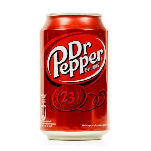 DR PEPPER 330ml CANS FIZZY DRINKS WHOLESALE