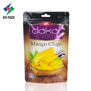 Dried Fruit Bag with Zipper Jackfruit Chips Pouch Mango Chips Stand Up Pouch