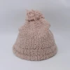 Dual Color Gradient Beanie Cap Custom Beanie Hat Hairball Wool Winter Knitted Hat Beanie Hats For Men Women