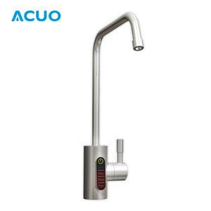 Dual purpose water filter system with LED faucet