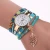 Import Duoya Fashion Ladies Watches Women Luxury Leaf Fabric Gold Wrist For Women Bracelet Vintage Sport Clock Watch Christmas Gift from China