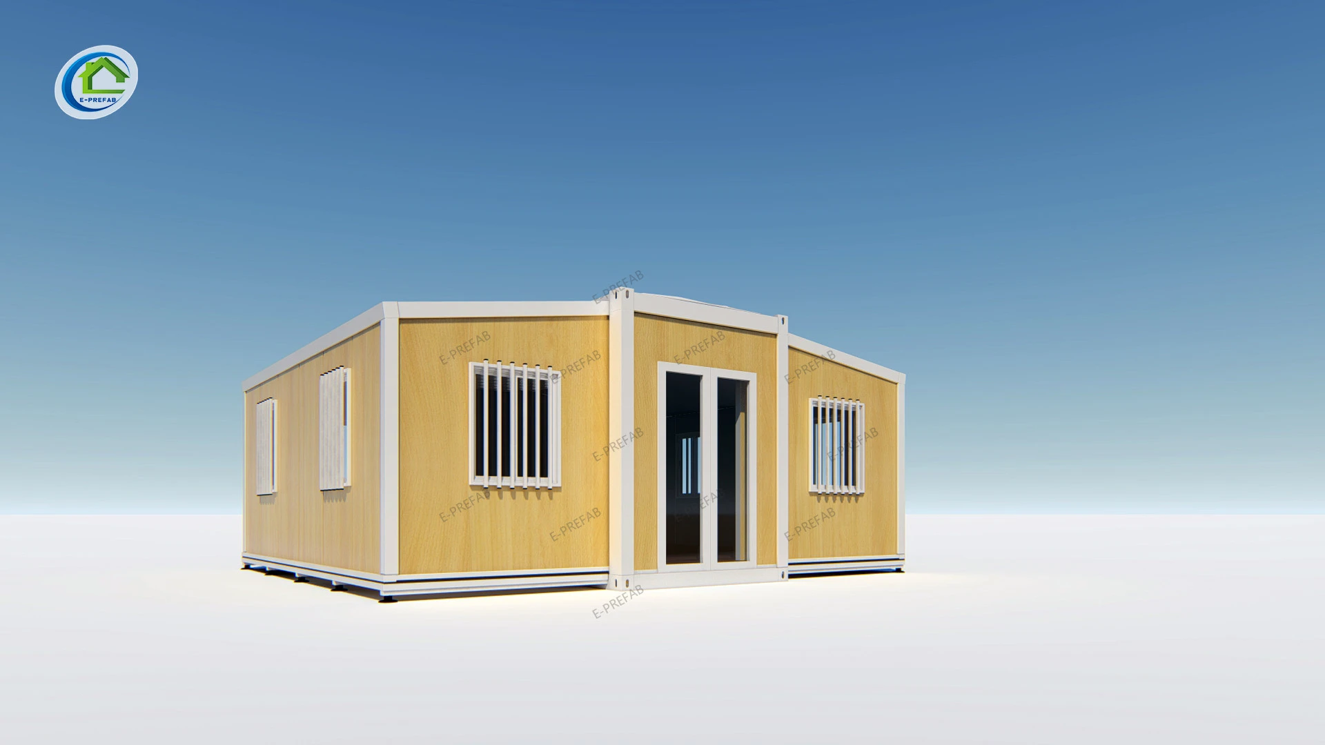 East 2021 hot selling 20 ft luxury model house prefab modular homes expandable container house