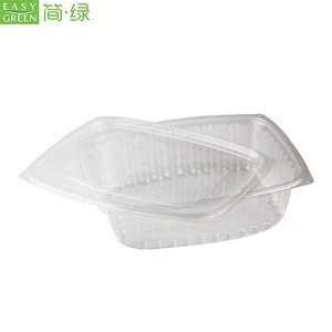 Easy Green Plastic Dry Fresh Cut Fruit Packing Salad Lunch Box For Vegetables And Fruits