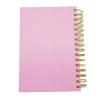 Eco Friendly Bulk Lined Pink Hard Cover Spiral Notebook with Own Logo