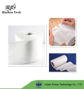 Eco-friendly Super Soft 100% Cotton Baby Wipe Tissue Roll