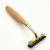 Import Eco-friendly wooden handle  razor with twin stainless blades from China