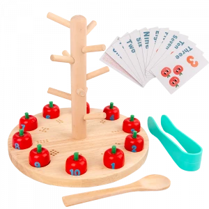 Educational Toys High Quality Educational Kids Toys Wooden Apple Picking Game Toys