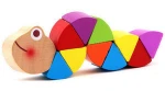Educational Wooden Toys for Children Early Learning Exercise Baby Fingers Flexible Kids Wood Twist Insects Game