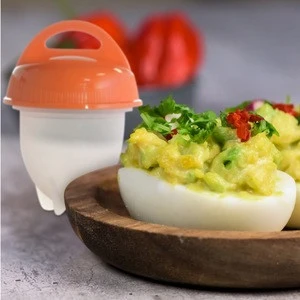 Egg Cooker Hard And Soft Silicone Egg Poachers, Hard Boiled Eggs without Shell Egg Cups Set of 6
