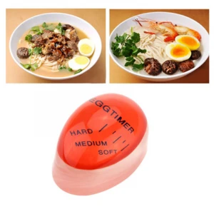Egg Perfect Color Changing Timer Soft Hard Boiled Eggs Cooking Kitchen Eco-Friendly Resin Egg Timer Red timer tools