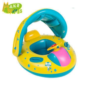 EITS  PVC Material Seat Child Swim Ring float boat inflatable inflatable baby swimming pool floating boat