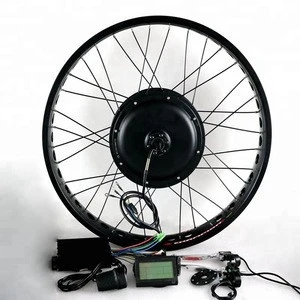 Electric Bike Kit Brushless Hub Motor Rear Snow Wheel 26inch 4.0 Tyre 48v LCD Fat Bicycle Conversion Kit 500W 750W 1000W 1500W