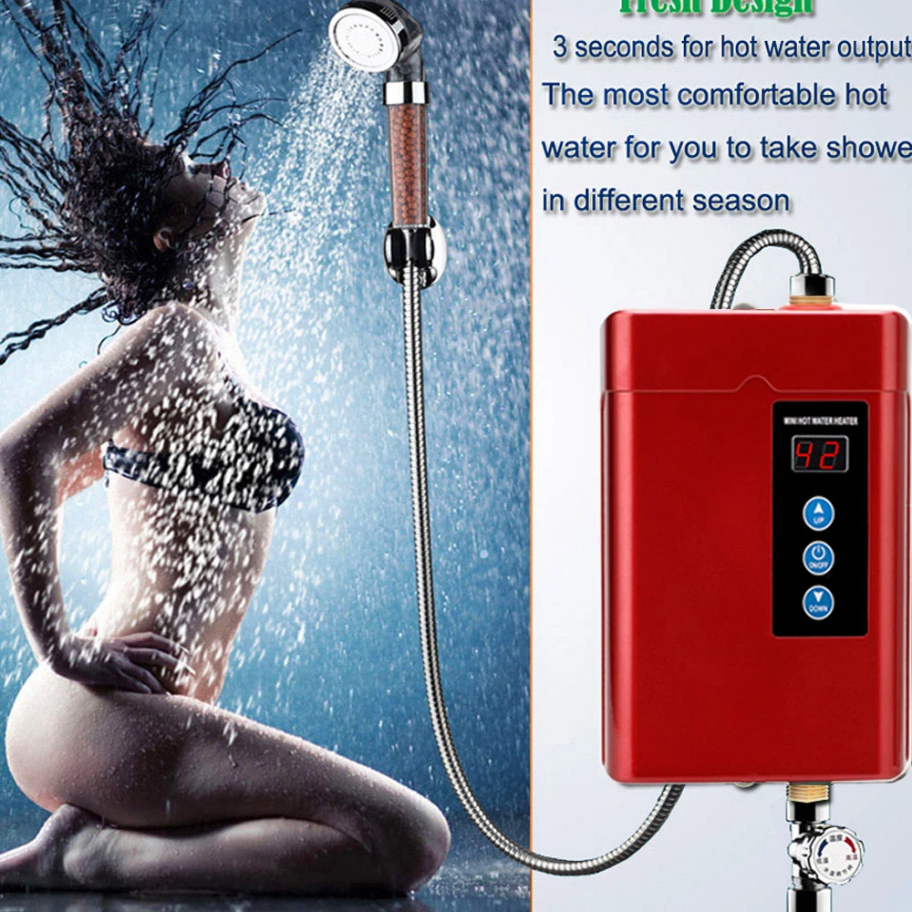 Electric hot tankless water heater shower heater electric instant water heater