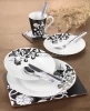 english style porcelain kitchenware dinner set santa claus ceramic dinner set