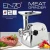 Import ENZO Duty Food Processing Machine Stainless Steel Grinding Plates Sausage Stuffer Kits Electric Meat Mincer Grinder from China