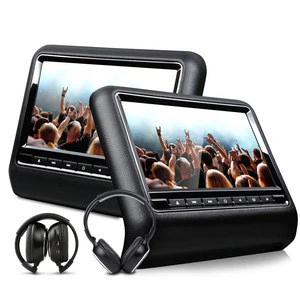 Eonon C1097 9 Inch Digital Clip-on Screen Headrest DVD Player with IR Headphone (Black color)