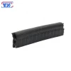 EPDM foam and solid rubber extrusion profile car door weatherstrip with bulb steel wire support rubber seal strip