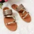Import European And American New Design Ins 2021 Summer Slippers Flat Sandals Rhinestone Woman from China
