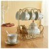 European-Style Ceramic Coffee Cup Set Ceramic Tea Set Tea Cup Coffee Set Modern Living Room Water Cup Color Box Customization