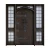 Import European Style entry gates house front doo Wrought Iron Wood Mdf Entry Wrought Iron Garage Door from China