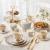 Import European style small luxury high-end bone china coffee cup and saucer set English ceramic flower tea cup afternoon tea set from China