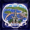 EW50038 Turkey Kemer Souvenir Tourism Best Products Ceramic Customize Ashtray With Custom Logo