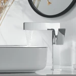 Excellent Quality Bathroom Square Basin Faucet Single Handle Washbasin Mixer Tap