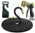 Import Expandable Garden Hose 150ft Rubber Core  3/4 Solid Brass Fitting 8-patterns Spray Nozzle from China