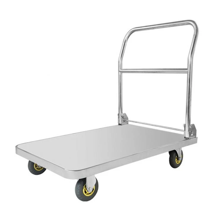 Exquisite Technical 300 Kg Prices Platform Folding S Hand Trucks Trolly Portable Stainless Steel Foldable Hand Truck Cart