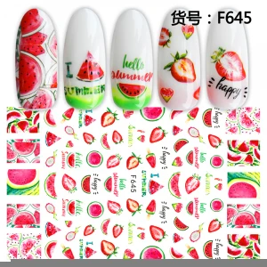 F series spring and summer  nail stickers Fruits nail art stickers