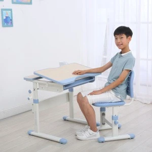 factory direct sales children adjust simple cheap kids study table and chair