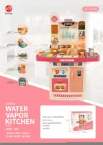 Factory Hot Item  Music Really Spray Water Cooking Air-Bleed Toy Baby Electric Home Playset Toy With Light Sound