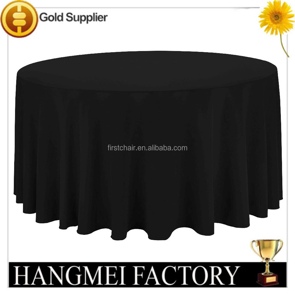 Factory Price Beautiful Wedding Favors / White Hotel Tablecloth / Polyester Table Cloth