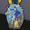 factory price custom party carnival fiesta shape metal chest epoxy cover plastic resin medal glue