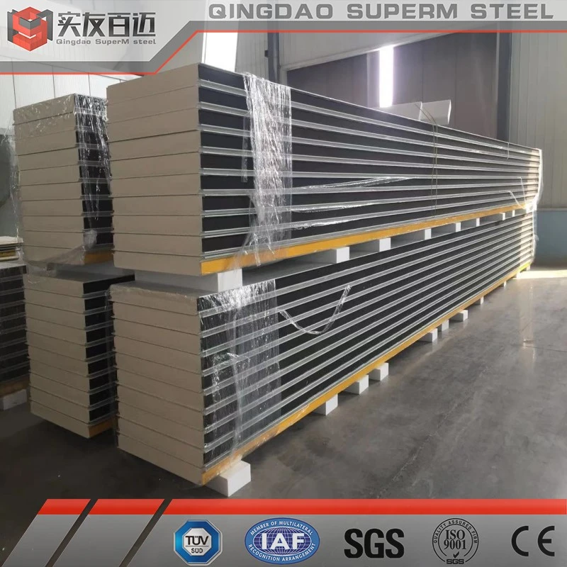 factory price eps sandwich panel insulated steel roofing and walling panels