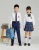 Import Factory supply white school shirts unisex school uniform from China