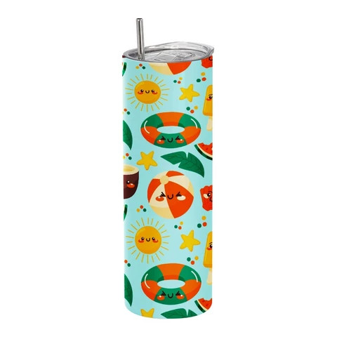 Factory Wholesale Price 20 oz Sublimation Skinny Double Walled Tumblers with lid and straw