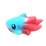 Factory wholesale promotion animal fish shaped anti stress ball toy customized fish hand squeeze toys squishy toys