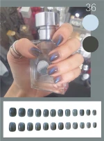 False nails Jelly French Glue ABS Lady Girl Wholesale Party Club Campus Daily Bling Gradient Press on nails Fake nails