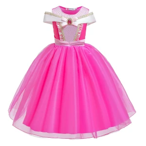 Fancy Movie Clothing Sleeping Beauty Cosplay Costumes Evening Party Dresses Aurora Princess Costumes