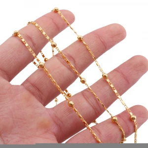 fashion accessories jewelry women18k gold plated custom Necklaces friends necklace chains gifts cuban link chain jewellery