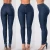 Import Fashion cheap Custom High  Waist 100% Cotton Skinny Women Jean from China