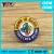 Import Fashion custom start shaped metal cooper plating pin security Badges hard logo crafts for sale from China
