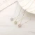 Import Fashion Girls Bubble Necklace 18K Solid Gold Jewelry Shiny Diamond Simple 18k Real Gold Necklace Jewelry Wholesale from China